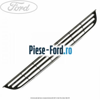 Grila bara fata inferioara cromata Ford Fiesta 2013-2017 1.5 TDCi 95 cai